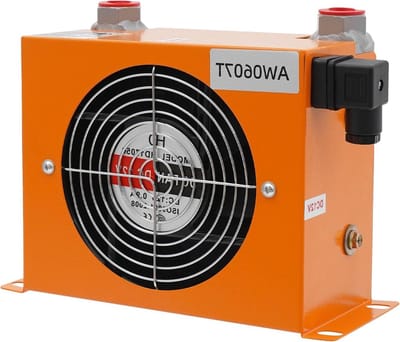 Hydraulische Oliekoeler - Luchtgekoelde Koeler - Machinerie Koelen - Duurzame Metalen Behuizing - 680 Kcal/h - Oranje