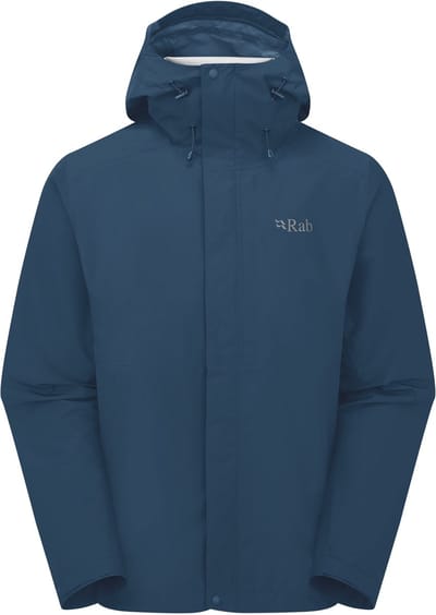 RAB Downpour Jacket - Outdoorjas - Heren - Blauw - Maat XL