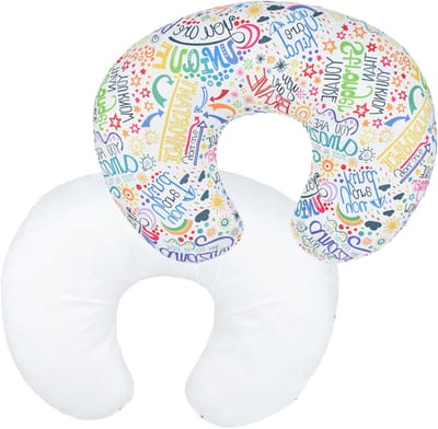 Verwijderbare Hoes voor Borstvoeding Kussen met Schattig Patroon voor Pasgeborenen - 22,5 x 18 Inch, Ideaal voor Comfort en Ondersteuning tijdens het Voeden
