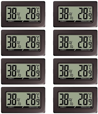 Thermometers en Hygrometers Set van 8 - Temperatuur en Vochtigheid Metingen