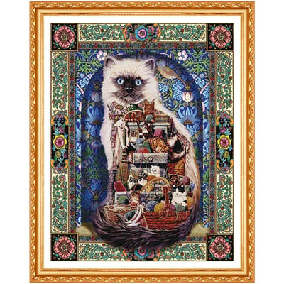 Peinture diamant 5D à faire soi-même, image de cerf d'automne, kit de broderie en point de croix, strass, cadeau de broderie 20X30CM black