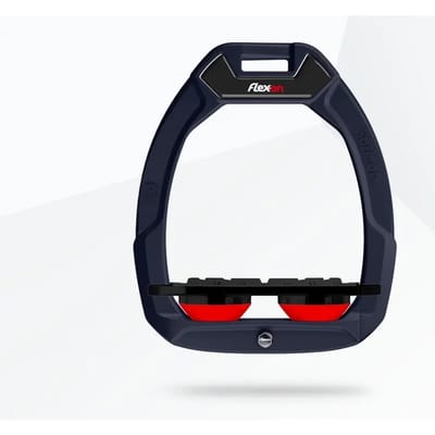 Veiligheidseisen voor paardrijden Plat Grip Blauw/Zwart/Rood Flex-On Safe-On