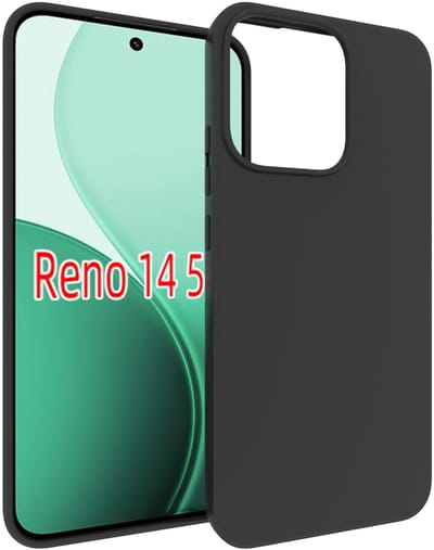 MobyDefend Hoesje - Geschikt voor Oppo Reno14 - TPU Backcover - Mat Zwart