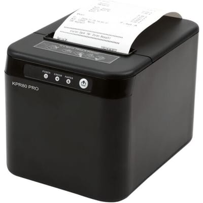 Olympia KPR 80 Pro keukenprinter, thermisch afdrukken, voor bonnen met B 80 mm, tot 230 mm/s, USB/LAN, incl. datakabel, zwart
