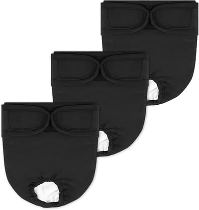 Wasbare luiers voor honden - Herbruikbare en absorberende incontinentieoplossing voor vrouwelijke honden (maat L, 45-53 cm)