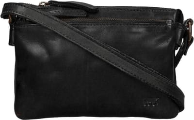 Bear Design Kleine Crossbodytas / Schoudertas Dames - Leer - Maithe - Zwart