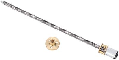 Krachtige DC Motor met N20 Versnellingsbak, Lange Outputas en Hoge Koppel voor Elektronische Slottoepassingen, 6V, 150 rpm, T5 x 160 mm