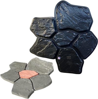 Beton mal - Plavuizen vorm - Tuinpad maken - Herbruikbaar plastic - 30x30 cm - Grijs