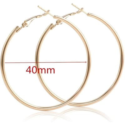 40mm 60mm 70mm 80mm Overdreven Grote Gladde Cirkel Hoepeloorbellen Brincos Eenvoudig Feest Ronde Lus Bijoux voor Vrouwen Sieraden beige