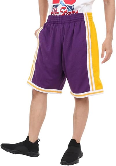 NBA Los Angeles Lakers Basketbal Shorts Heren 1984-85 Swingman Stijl