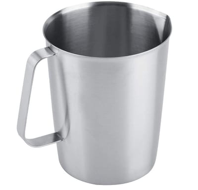 Dailygoods- Schuimbeker 2000 ml - Roestvrij Staal - Melkopschuimkan - Koffiepot - Latte Art - Hoogwaardige kwaliteit - Melkkan