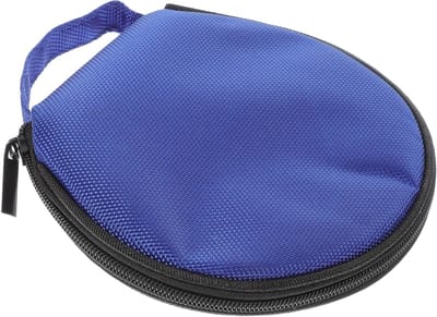 Compacte CD en DVD Opbergcase met Rits, Rond Design, 20 Capaciteiten, Draagbaar en Handig voor Muziek en Films