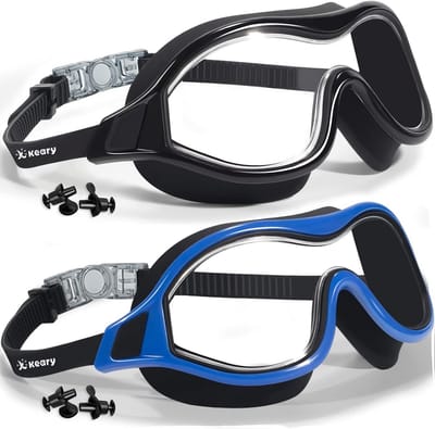 Zwembril Set - Zwemmasker Onderwaterbril - Duidelijk Zicht - Anti-condens UV-bescherming - 2 Pack - Helder