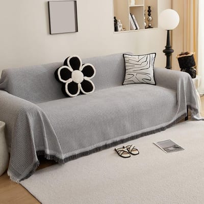 Sofahoes voor Bescherming van Meubels, Geschikt voor Alle Seizoenen, Grijs, 90 x 240 cm, Stijlvol en Duurzaam