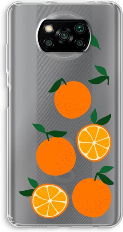 Case Company® - Hoesje geschikt voor Poco X3 Pro hoesje - Will you be my clementine - Soft Cover Telefoonhoesje - Bescherming aan alle Kanten en Schermrand