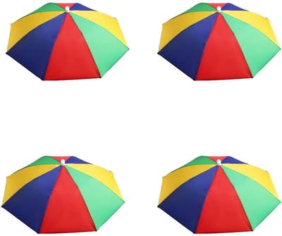 Umbrella Hat, 69 cm Head Umbrella, Foldable Umbrella Hat, Umbrella Hat, Head Umbrella, Suitable for Cycling, Fishing - ShopVlot