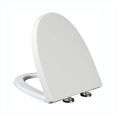 Toiletzitting V-vorm - Toiletdeksel Zacht - Badkamer Vernieuwen - Soft Close Mechanisme - Universele Pasvorm - Wit