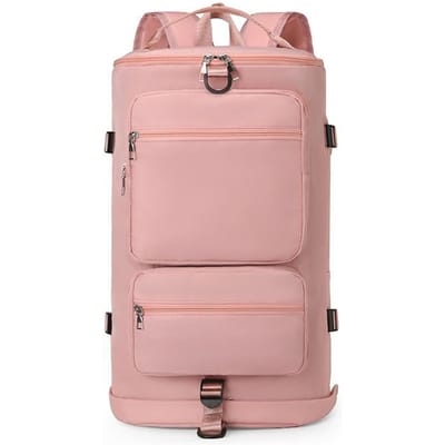 Sac de Voyage Décontracté Tendance Grande Capacité Multifonctionnel Séparation Sec et Humide Étanche Sac de Voyage Sac de Sport Sac Bandoulière 30cm*21cm*46cm rose