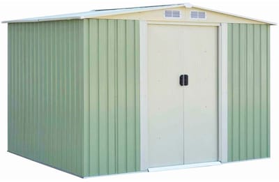 Fietsberging - Fietsenhok - Stalling - Tuinschuur - Huis - Overdekt - Fiets - Groen & Wit - Scooter - Fiets