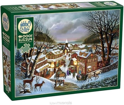Legpuzzel Kerstmis - Puzzel 1000 stukjes - Ontspannen Vrije Tijd - Willekeurig gesneden stukken - 26.5 x 19.2 inch - Meerkleurig