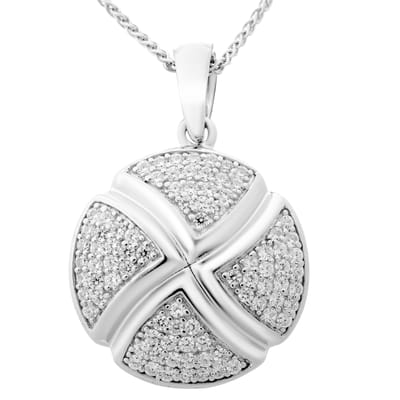 Orphelia Dames 925 Sterling Zilveren Set: Ketting-Hanger + Oorbellen - Zilver SET-6043