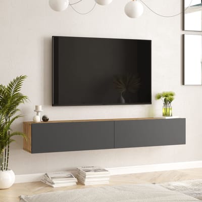 Tv-meubel Lapinlahti 180x31,5x29,5cm houtkleurig en antraciet