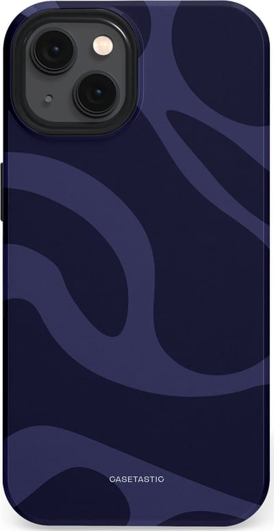 Casetastic Hoesje Geschikt voor Apple iPhone 13 Magsafe - Stijlvolle Beschermende Duo-layer Case - Diepzee Marine Golven