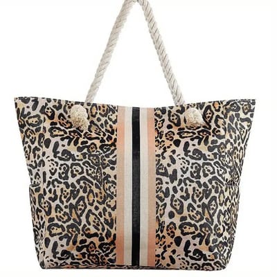 Bovista Strandtas - Ibiza - Tas - Tote Bag - Shopper - Beige - Met Rits