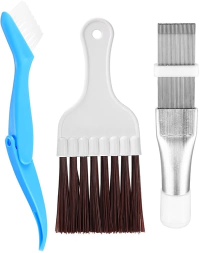 Allecto - Climate Control Comb - Condenser Cleaner - Ergonomisch ontwerp - 3 stuks - Duurzaam - Lamellenborstel - Geschikt voor huishoudelijk gebru...