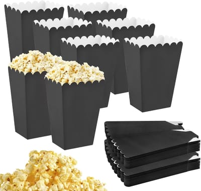 Dailygoods- Popcornzakjes 50 stuks - Papieren Dozen - Snoepdozen - Mini-dozen - Huwelijksbedankjes - Eenvoudig opvouwbaar