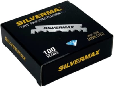 100 Silvermax “Cryo” Sputtered Platinum Scheermesjes