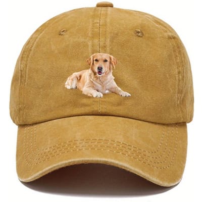 Baseballpet met Golden Retriever Print Voor Zowel Mannen Als Vrouwen, Casual Hip-Hop Trucker Stijl, Perfect Cadeau Voor Hondenliefhebbers Adjustable brown