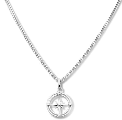 Halsketting gold plated hanger roze & oranje zirkonia | Verstelbaar 42+ cm. | Collier | Jonline