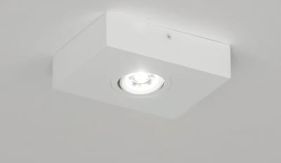 Lumidora Opbouwspot 73303 - PURE - Ingebouwd LED - 3.0 Watt - 300 Lumen - 2700 Kelvin - Wit - Metaal - Badkamerlamp