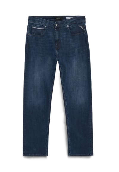 Replay Heren Jeans Broeken GROVER regular/straight Fit Blauw 33W / 32L Volwassenen