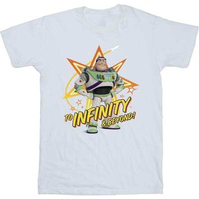 Disney Jongens Toy Story Buzz tot in het oneindige T-Shirt (Wit)