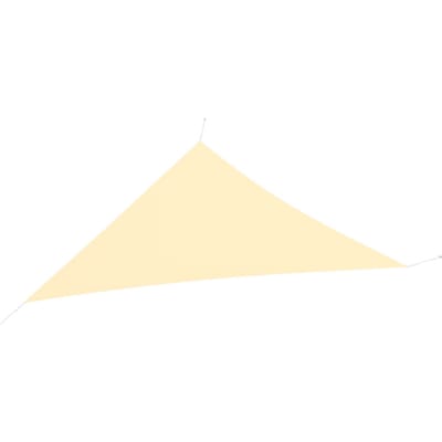 hanSe® Schaduwdoek Driehoek 90° Waterafstotend 3x4x5 m Zonnedoek Creme