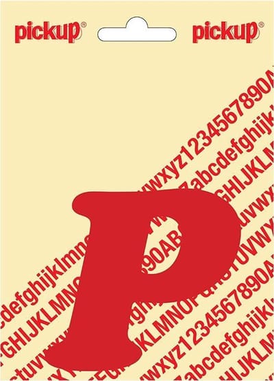 Pickup plakletter CooperBlack 80 mm - rood P