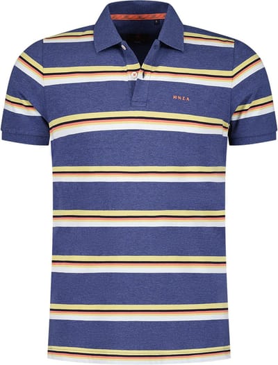 New Zealand Auckland - Heren Polo SS Misery Polo - Blauw - Maat S