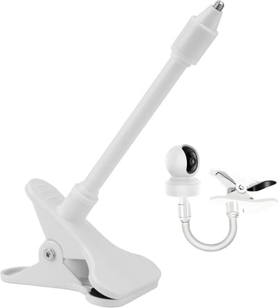 Babyfoon Clip - Monitor Houder - Babykamer Bewaken - 360 Graden Instelbaar - 10.9 x 7.5 cm - Wit