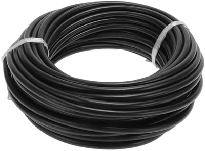 Volledig geïsoleerd aardingsdraad met soft-touch-mantel, 20 meter lange stroomkabel, zwart, TC 14AWG, 4 geleiders voor optimale veiligheid en betrouwbaarheid