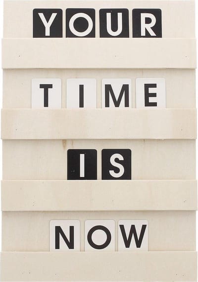 Letterbord - Letterplank van hout -  inclusief 120 Dubbelzijdige Letters & Nummers -  24 x 34,5 x 1,5 cm