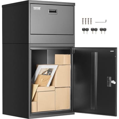 Boîtes de livraison pour l'extérieur 38,6 po Boîte à colis avec serrure
