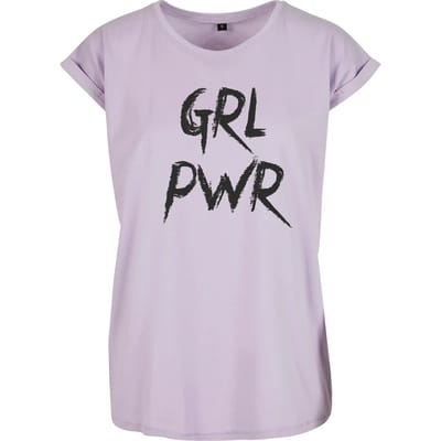 Mister Tee - GRL PWR Dames T-shirt - XS - Paars