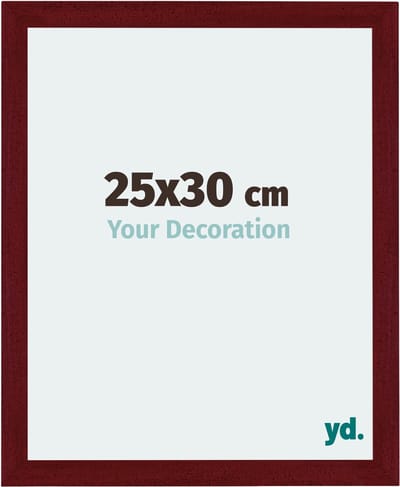 Your Decoration - Fotolijst 25x30 cm - MDF - Wijnrood Geveegd - Mura