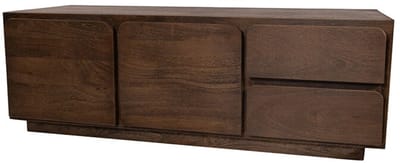 TV meubel Bloemfontein 150 cm – Mangohout walnoot – 2 deuren en 2 lades