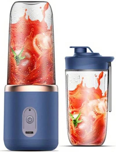Blender To Go - Blender smoothie – Draagbare Blender To Go - Smoothie Machine - Milkshake Maker 400ml - Oplaadbare blender - Fruit Mixer - 2 in 1- Blender en Drinkglas - Portable Travel Blender - Blender voor Onderweg - Extra Shakebeker!