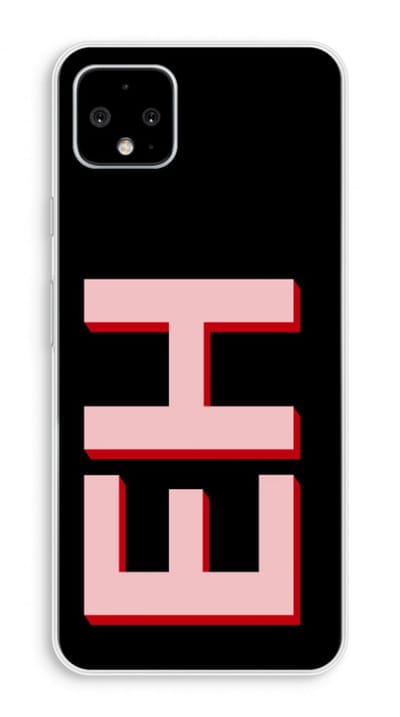 Gepersonaliseerd - Case Company® - Hoesje geschikt voor Google Pixel 4 XL hoesje - Monogram - Soft Cover Telefoonhoesje - Bescherming aan alle Kanten en Schermrand