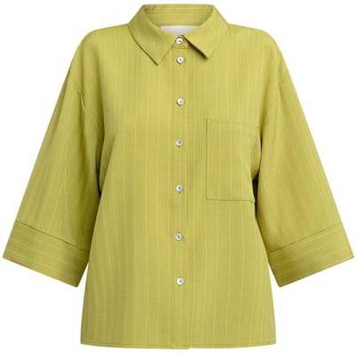 SisterS point blouse Verina-sh.ss1 20002 Lime Pinstripe Maat - M