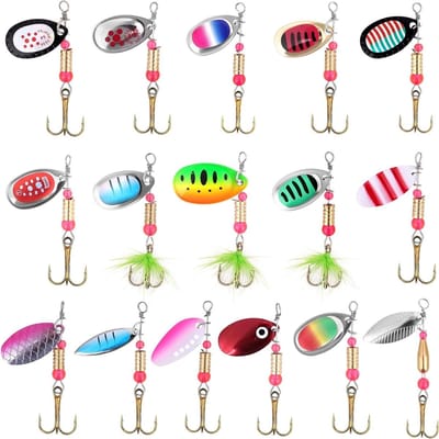 Set van 16 Stuks Vissen Aas Lures voor Forel, Baars en Snoek - Perfect voor Sportvissen en Hengelsport